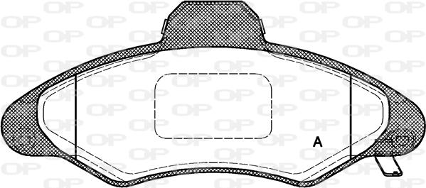 Open Parts BPA0331.04 - Тормозные колодки, дисковые, комплект autodnr.net