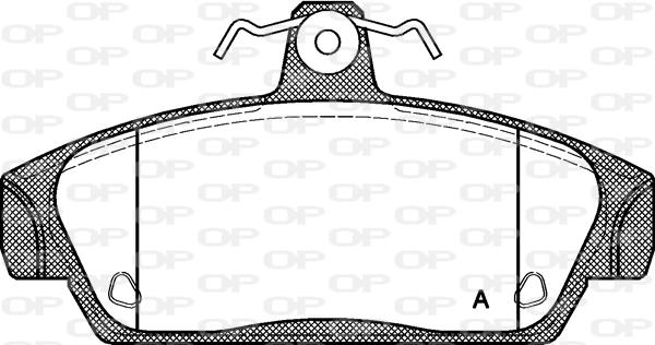 Open Parts BPA0336.00 - Гальмівні колодки, дискові гальма autocars.com.ua