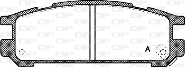 Open Parts BPA0342.02 - Тормозные колодки, дисковые, комплект autodnr.net