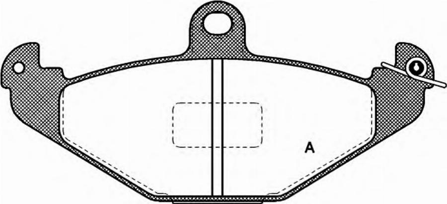 Open Parts BPA034510 - Гальмівні колодки, дискові гальма autocars.com.ua