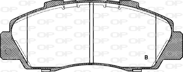 Open Parts BPA0351.32 - Тормозные колодки, дисковые, комплект autodnr.net