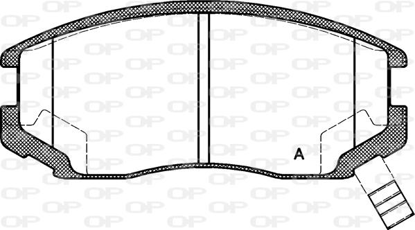 Open Parts BPA0357.22 - Гальмівні колодки, дискові гальма autocars.com.ua
