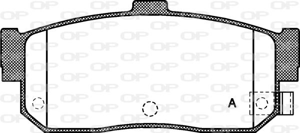 Open Parts BPA0366.22 - Тормозные колодки, дисковые, комплект autodnr.net
