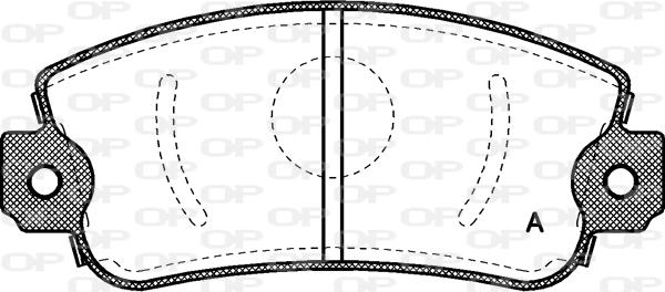 Open Parts BPA0372.00 - Гальмівні колодки, дискові гальма autocars.com.ua