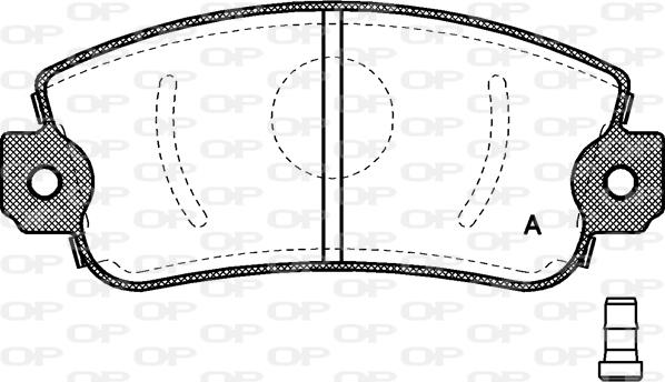 Open Parts BPA0372.02 - Гальмівні колодки, дискові гальма autocars.com.ua