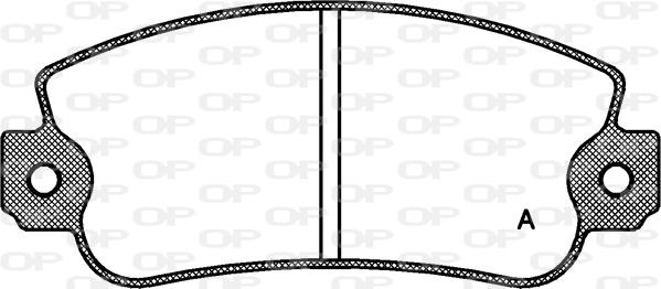 Open Parts BPA0372.30 - Гальмівні колодки, дискові гальма autocars.com.ua