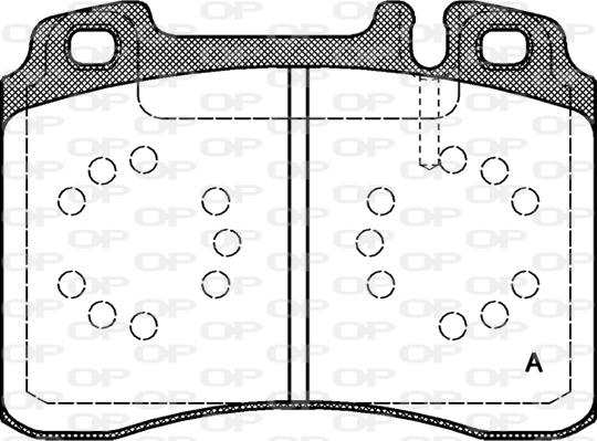 Open Parts BPA0379.20 - Тормозные колодки, дисковые, комплект autodnr.net