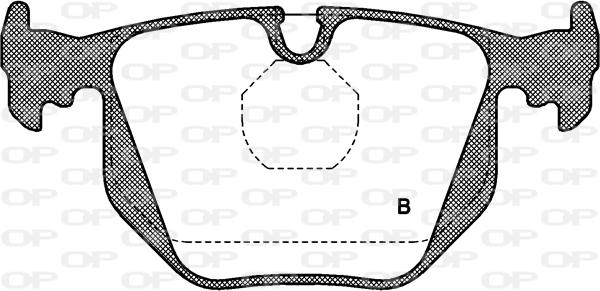 Open Parts BPA0381.00 - Гальмівні колодки, дискові гальма autocars.com.ua