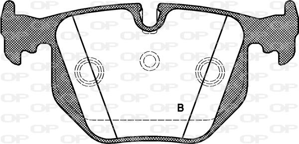 Open Parts BPA0381.40 - Гальмівні колодки, дискові гальма autocars.com.ua