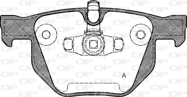 Open Parts BPA0381.70 - Гальмівні колодки, дискові гальма autocars.com.ua