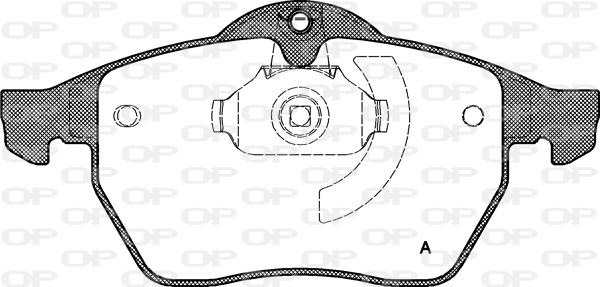 Open Parts BPA0390.10 - Гальмівні колодки, дискові гальма autocars.com.ua