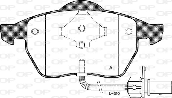 Triscan 362039011 - Гальмівні колодки, дискові гальма autocars.com.ua