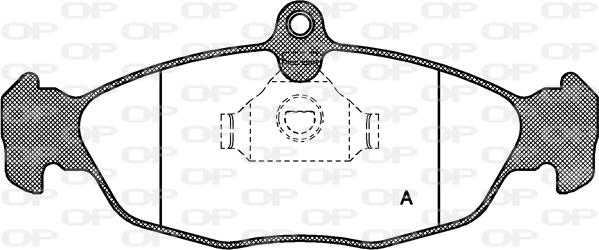 Open Parts BPA0393.00 - Гальмівні колодки, дискові гальма autocars.com.ua