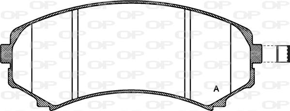 Open Parts BPA0396.10 - Тормозные колодки, дисковые, комплект autodnr.net