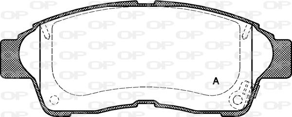 Open Parts BPA0402.02 - Гальмівні колодки, дискові гальма autocars.com.ua