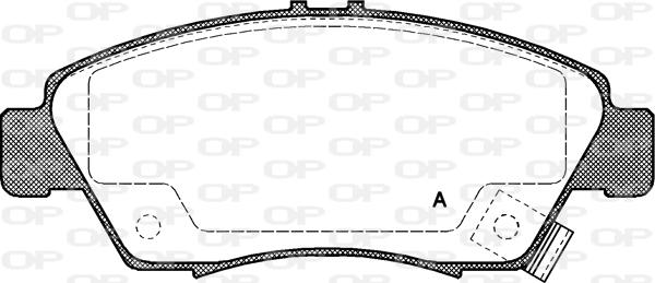 Open Parts BPA0418.02 - Гальмівні колодки, дискові гальма autocars.com.ua