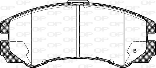 Open Parts BPA0425.22 - Тормозные колодки, дисковые, комплект autodnr.net