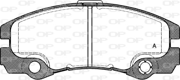 Open Parts BPA0425.32 - Гальмівні колодки, дискові гальма autocars.com.ua