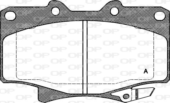 Open Parts BPA0429.04 - Гальмівні колодки, дискові гальма autocars.com.ua