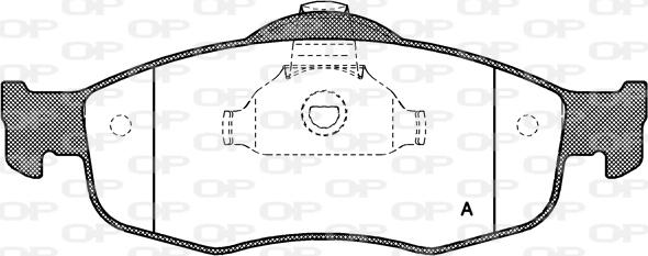 Open Parts BPA0432.00 - Гальмівні колодки, дискові гальма autocars.com.ua