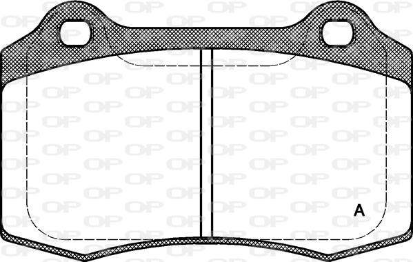 Open Parts BPA0434.30 - Гальмівні колодки, дискові гальма autocars.com.ua