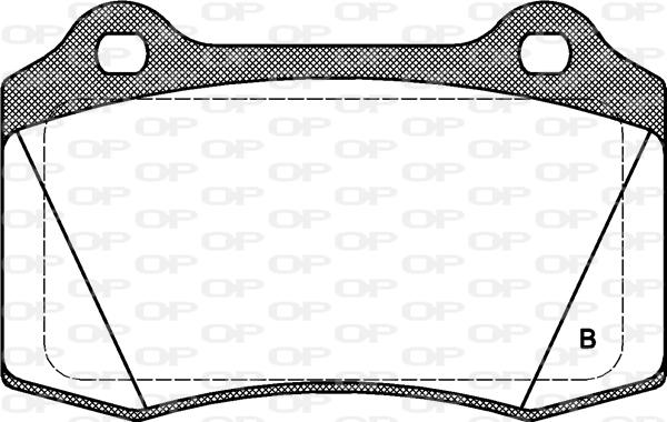 Open Parts BPA0434.32 - Гальмівні колодки, дискові гальма autocars.com.ua