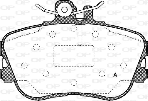 Open Parts BPA0445.00 - Гальмівні колодки, дискові гальма autocars.com.ua