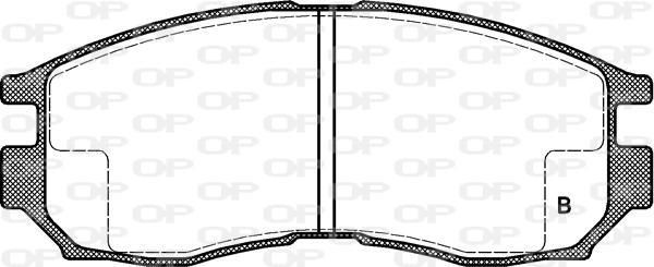 Open Parts BPA0460.02 - Тормозные колодки, дисковые, комплект autodnr.net