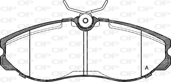 Open Parts BPA0462.00 - Гальмівні колодки, дискові гальма autocars.com.ua