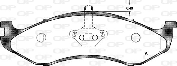 Open Parts BPA0467.20 - Гальмівні колодки, дискові гальма autocars.com.ua