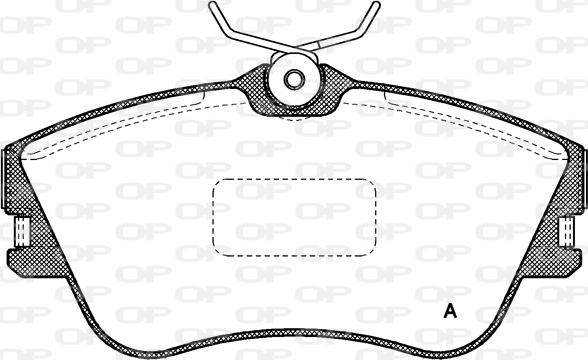 Open Parts BPA0480.00 - Гальмівні колодки, дискові гальма autocars.com.ua