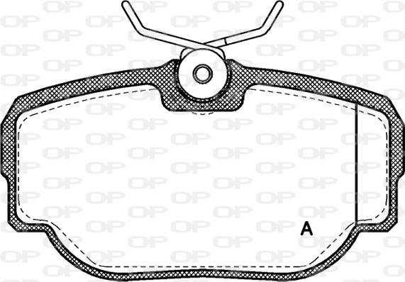 Open Parts BPA0577.00 - Гальмівні колодки, дискові гальма autocars.com.ua