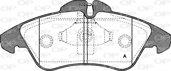 Open Parts BPA0578.00 - Гальмівні колодки, дискові гальма autocars.com.ua