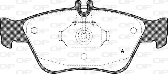Open Parts BPA0586.00 - Гальмівні колодки, дискові гальма autocars.com.ua