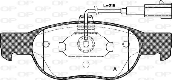 Open Parts BPA0588.31 - Тормозные колодки, дисковые, комплект autodnr.net