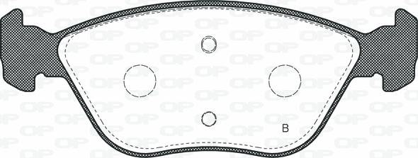 Open Parts BPA0589.20 - Гальмівні колодки, дискові гальма autocars.com.ua