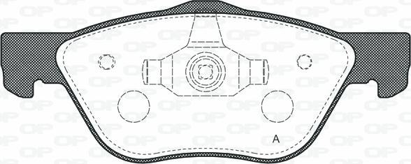 Open Parts BPA0589.20 - Гальмівні колодки, дискові гальма autocars.com.ua