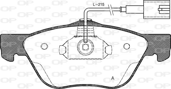 Open Parts BPA0589.42 - Гальмівні колодки, дискові гальма autocars.com.ua