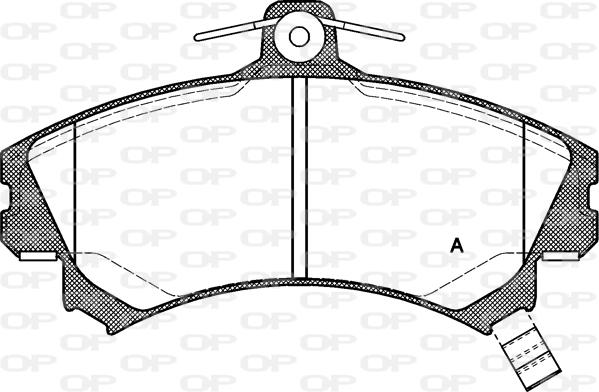 Open Parts BPA0590.02 - Тормозные колодки, дисковые, комплект autodnr.net