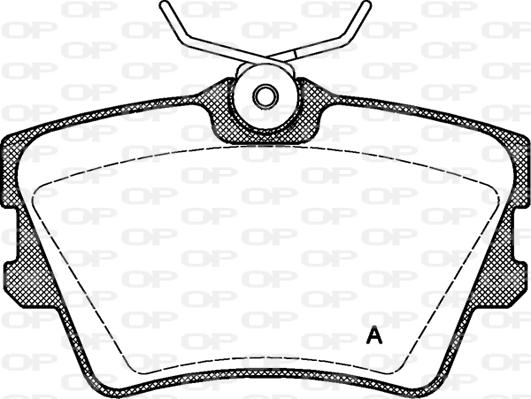 Open Parts BPA0591.00 - Гальмівні колодки, дискові гальма autocars.com.ua