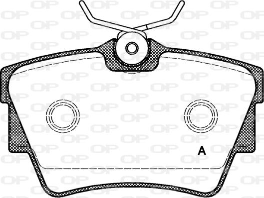 Open Parts BPA0591.10 - Гальмівні колодки, дискові гальма autocars.com.ua