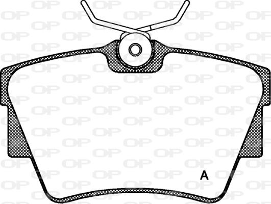 Open Parts BPA0591.30 - Гальмівні колодки, дискові гальма autocars.com.ua