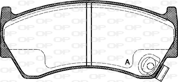 Open Parts BPA0592.42 - Гальмівні колодки, дискові гальма autocars.com.ua