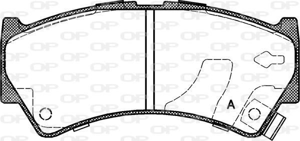 Open Parts BPA0592.52 - Гальмівні колодки, дискові гальма autocars.com.ua