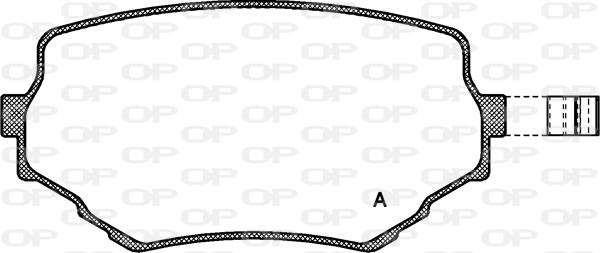 Open Parts BPA0594.02 - Гальмівні колодки, дискові гальма autocars.com.ua