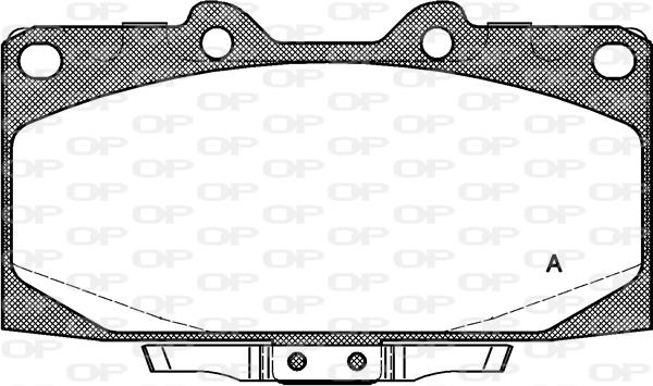 Open Parts BPA0599.12 - Гальмівні колодки, дискові гальма autocars.com.ua