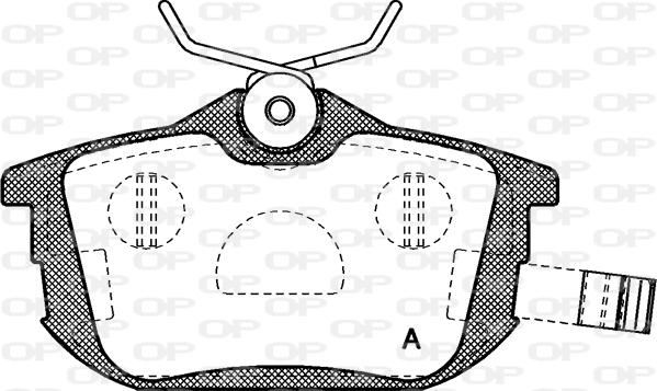 Open Parts BPA0605.02 - Гальмівні колодки, дискові гальма autocars.com.ua