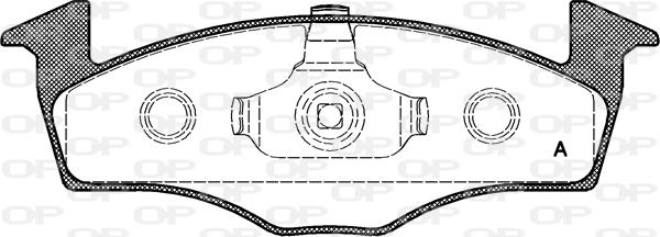 Open Parts BPA0609.00 - Гальмівні колодки, дискові гальма autocars.com.ua