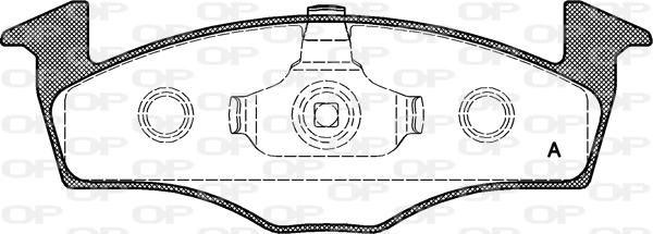 Open Parts BPA0609.10 - Гальмівні колодки, дискові гальма autocars.com.ua