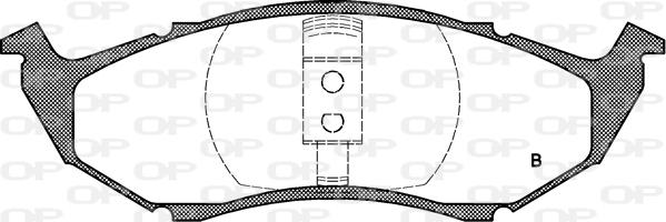 Open Parts BPA0610.00 - Гальмівні колодки, дискові гальма autocars.com.ua